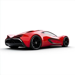 Naklejka premium Stock Photo Prompts: Car Concept with White Background