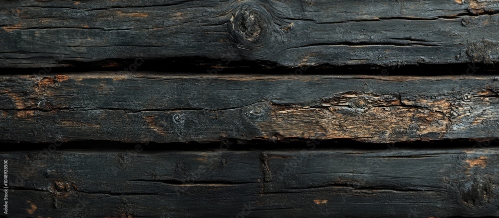 Poster vintage weathered wood texture for design dark horizontal wood background cracked wood texture found