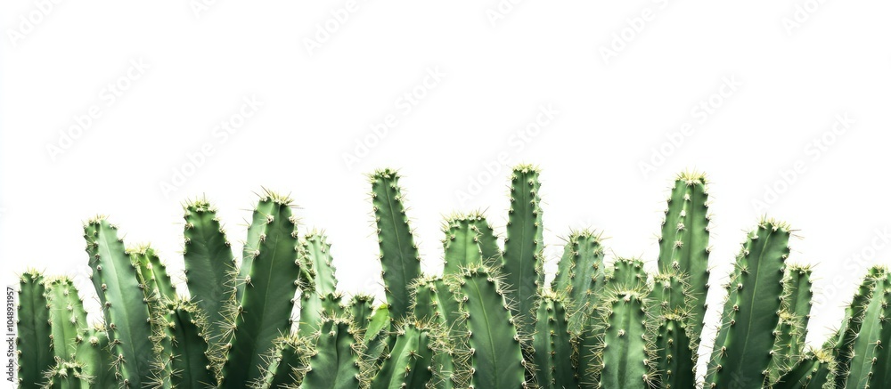 Leinwandbilder cactus against a white background. with copy space image. place for adding text or design