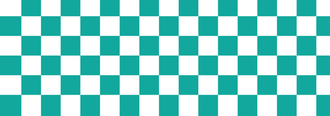 Black and white checker pattern vector illustration. Chess board. Abstract checkered checkerboard for game. Grid geometric square shape. Race flag 