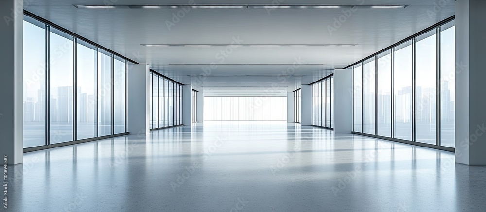 Aufkleber vacant space in a contemporary office building. with copy space image. place for adding text or desi