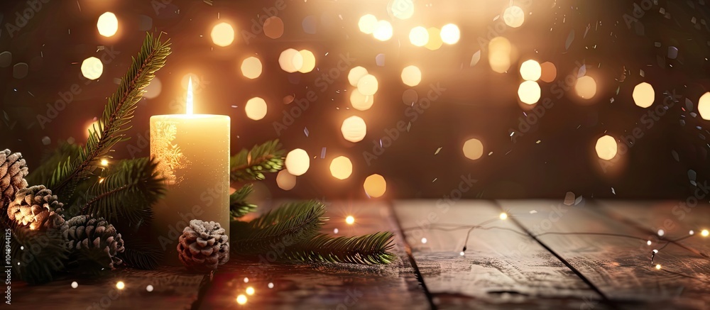 Poster christmas ambiance background. with copy space image. place for adding text or design