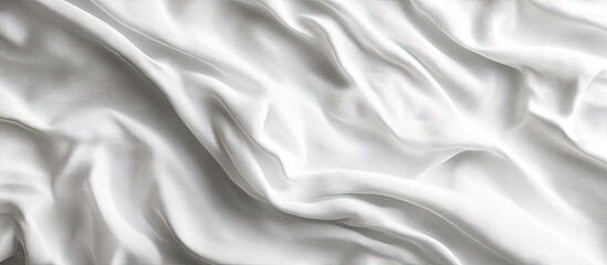 Obraz premium White bedsheet fabric backdrop with copy space