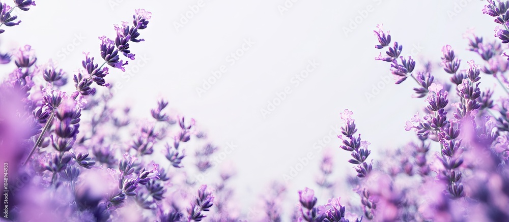 Aufkleber lavender blossoms. with copy space image. place for adding text or design