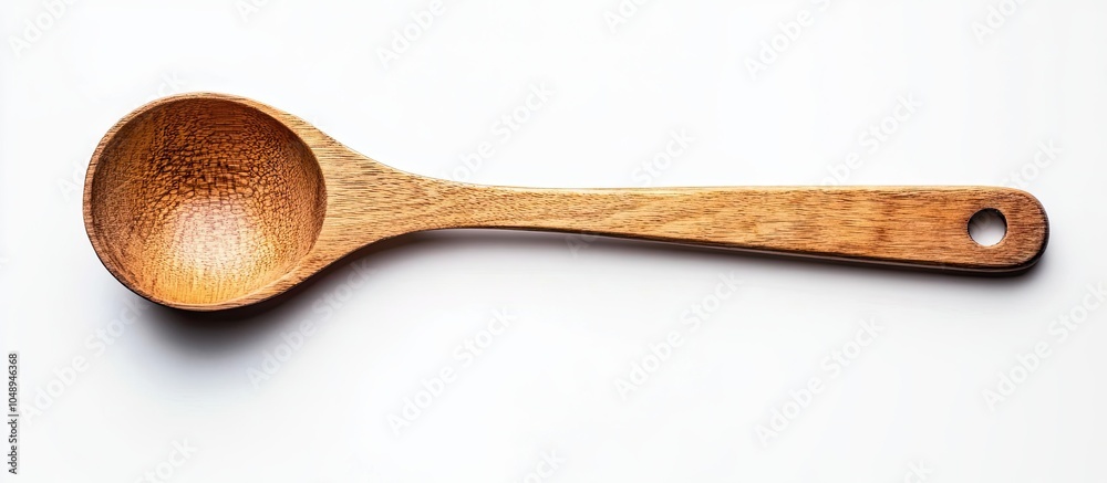 Poster wooden spoon for measuring quantities measuring spoon vintage wooden scoop kitchen tool isolated on 