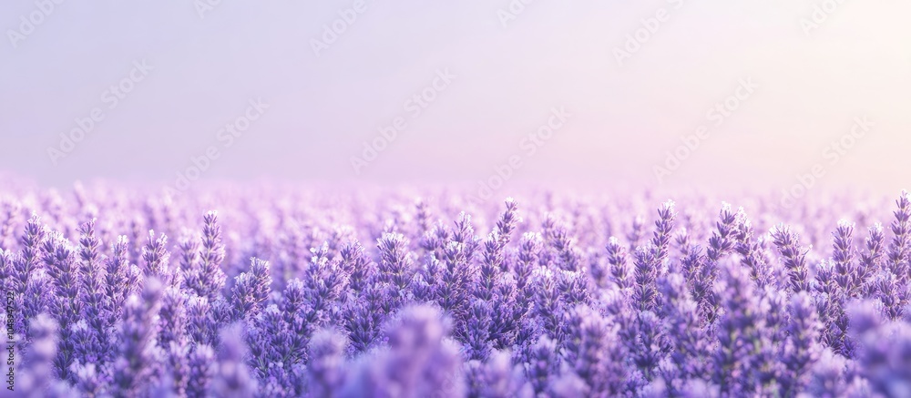 Aufkleber Lavender blossoms. with copy space image. Place for adding text or design