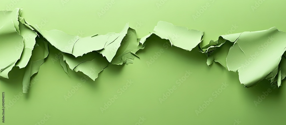 Fototapete background in green paper. with copy space image. place for adding text or design