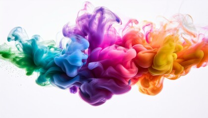 Fototapeta premium Explosión de humo multicolor