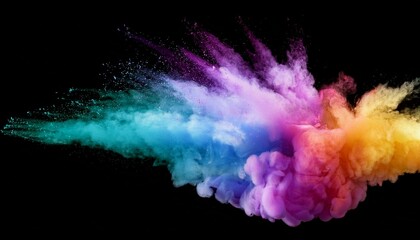 Fototapeta premium Explosión de humo multicolor