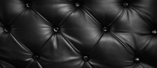 Naklejka premium Black leather texture backdrop. with copy space image. Place for adding text or design