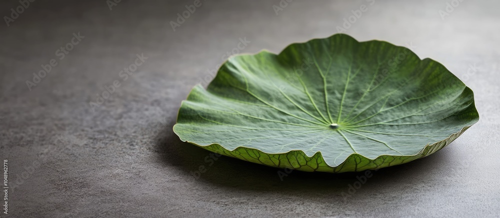 Poster Lotus leaf of Victoria amazonica. with copy space image. Place for adding text or design
