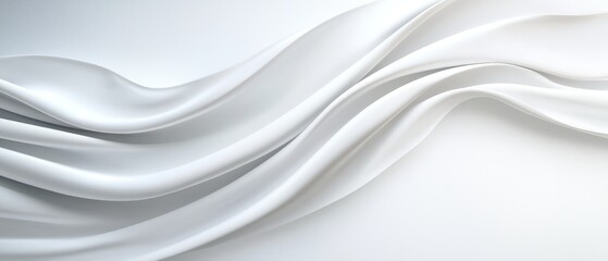  A tight shot of a white backdrop featuring undulating wave patterns at its upper and lower edges