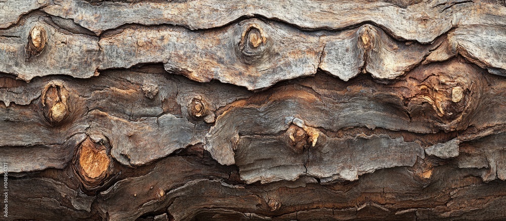 Aufkleber European Larch Larix decidua bark close up. with copy space image. Place for adding text or design