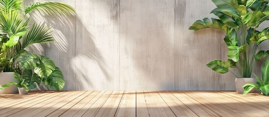 Blank sign for a message on a wooden panel with a green plant the image is set against a white background. with copy space image. Place for adding text or design