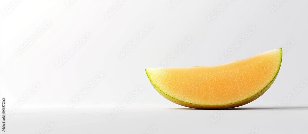 Aufkleber melon isolated on a white background copy space available for text