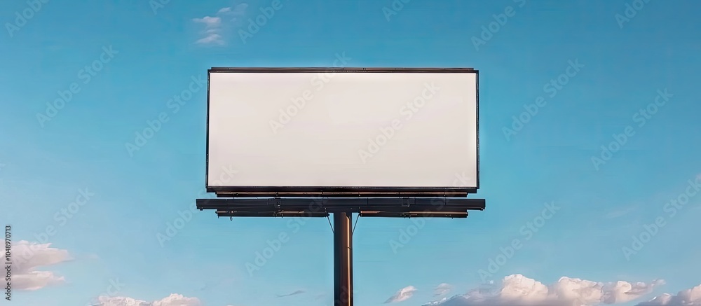 Aufkleber Empty billboard for a new advertisement. with copy space image. Place for adding text or design