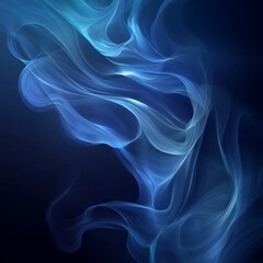 Obraz premium Abstract Smoke Background in Blue and Grey Hues