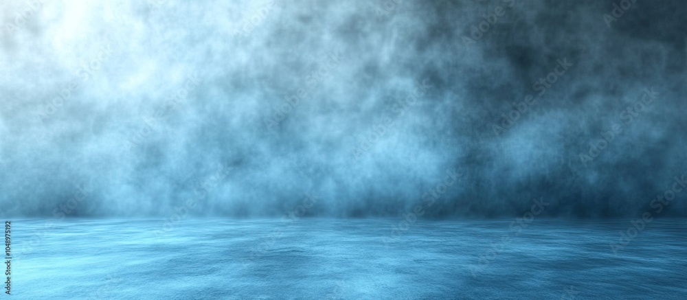 Aufkleber abstract blue hazy canvas backdrop. with copy space image. place for adding text or design