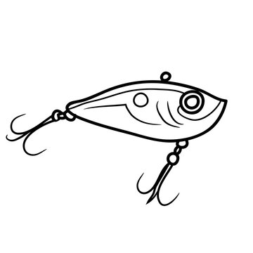 recommend clip art: fishing lure icon sign vector isolated on transparent background