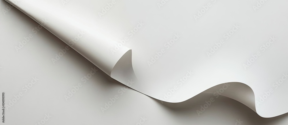 Leinwandbilder sheet of paper on white. with copy space image. place for adding text or design