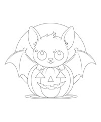 Halloween coloring page for kids