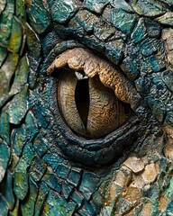 Fototapeta premium Detailed Close-Up of Lizard Skin Textures