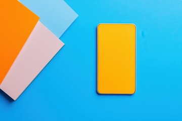 Innovative modern design showcasing brand identity on vibrant background