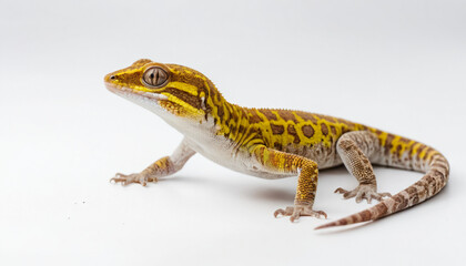 Obraz premium Gecko on white background isolated 