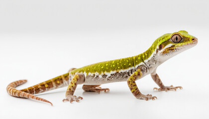 Obraz premium Gecko on white background isolated 