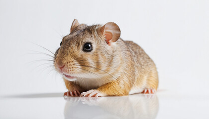 Gerbil on white background isolated