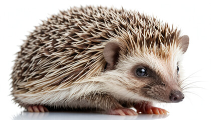 Obraz premium Hedgehog on white background isolated