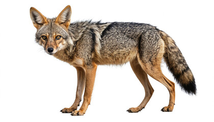 Fototapeta premium Jackal on white background isolated
