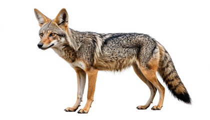 Fototapeta premium Jackal on white background isolated