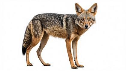 Fototapeta premium Jackal on white background isolated