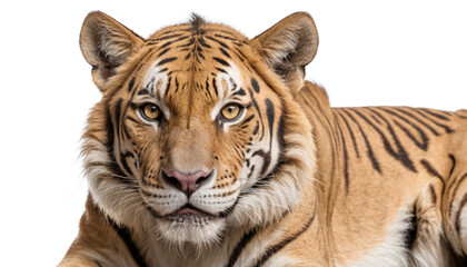 Obraz premium Liger on white background isolated