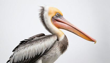 Obraz premium Pelican on white background isolated