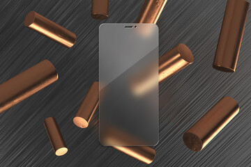 Interface presentation mockup glass effect mockup template