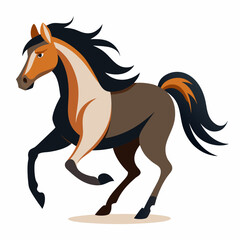 Obraz premium horse cartoon isolated on white