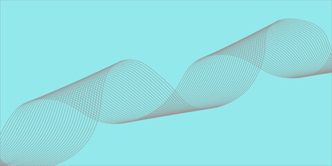 Vector abstract background with dynamic blue waves.