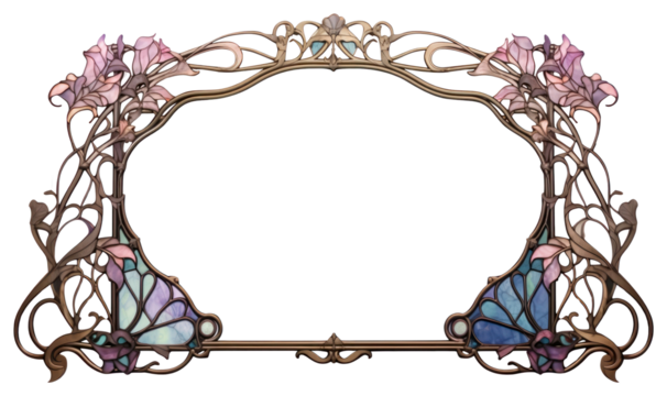 PNG Boarder frame white background accessories fragility. - Powered by Adobe