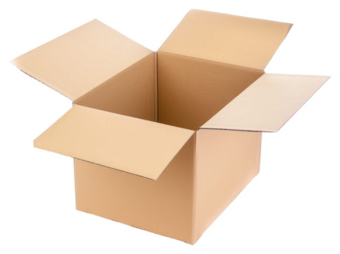 PNG Opened card box cardboard packaging container.