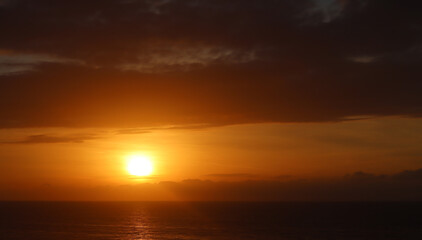 Fototapeta premium Sunset over the North Sea