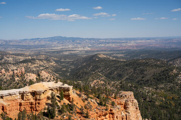 red, brown, and yellow rock formations of hematite, iron oxide in Arizona, USA