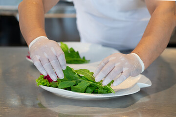 chef preparing dough
