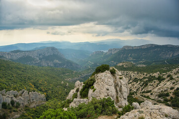 Naklejka premium Col de Bertagne im Massif de Sainte Baume in Südfrankreich