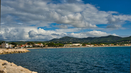 Küste bei Saint Cyr sur Mer an der Cote d'azur