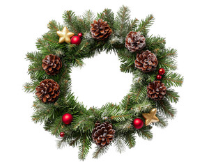 Advent Wreath isolated on white background