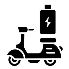 Electric Scooter Icon