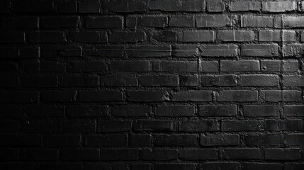A textured black brick wall, creating a moody and minimalist backdrop.