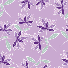 Abstract elegance pattern with floral background.